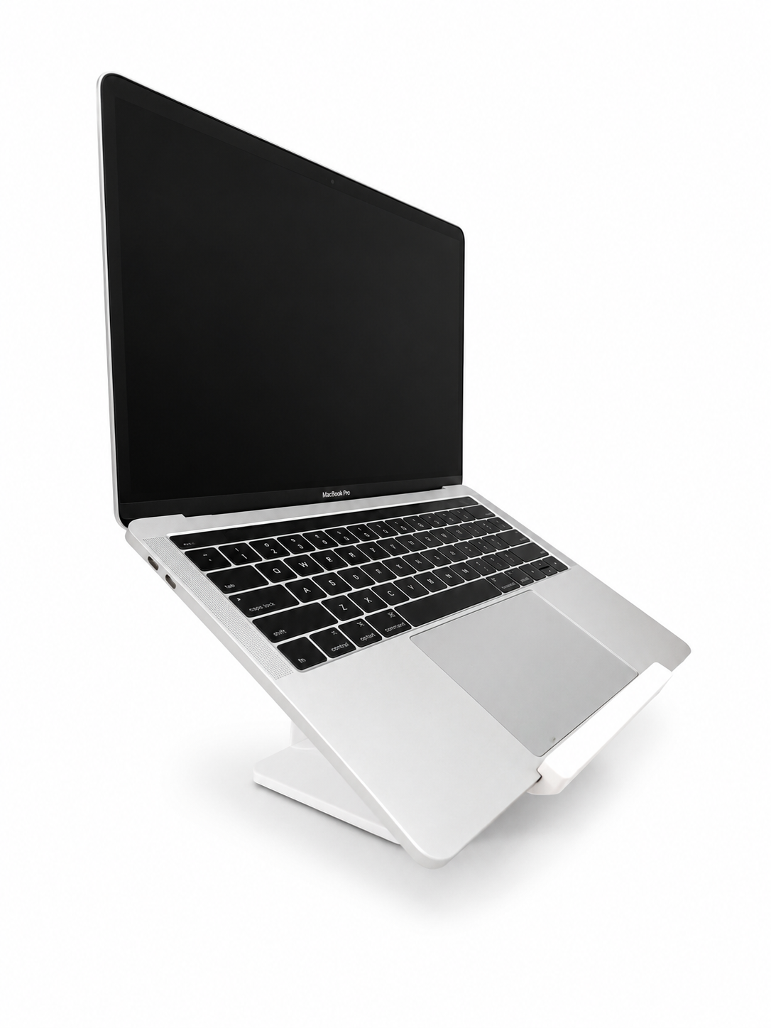 Laptop Stand for Desk – Ergonomic White MacBook Holder