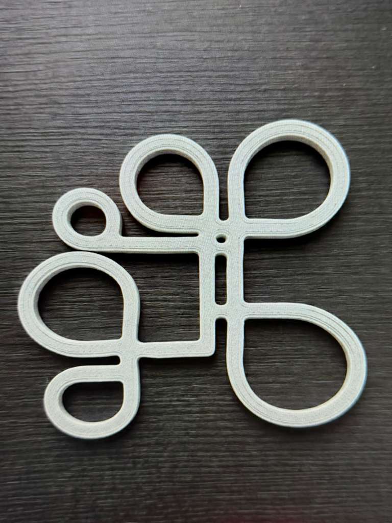Modern Spiral Decorative Vase - 3D Printed PETG 3.4in x 6in (White)